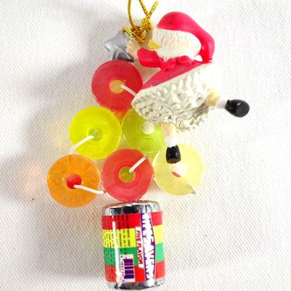 Vintage 1995 Enesco Treasury Lifesavers Ornament Starring Roll At Christmas - Picture 3 of 6